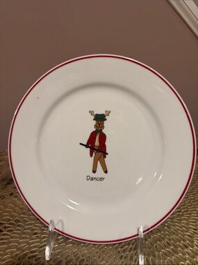 LTD Commodities SANTA’s REINDEER “DANCER” Christmas Serve Plate